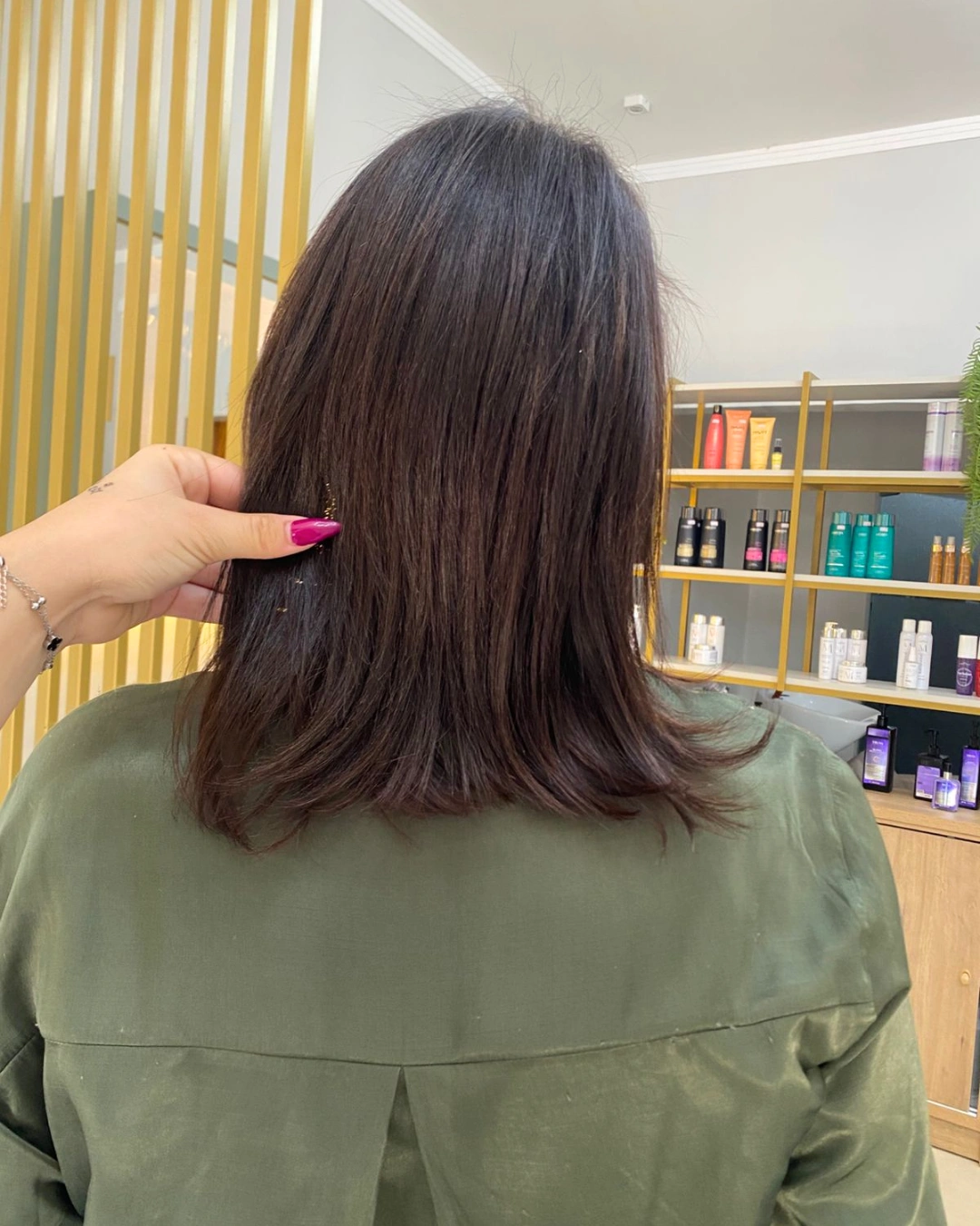 Antes mega hair cliente 1