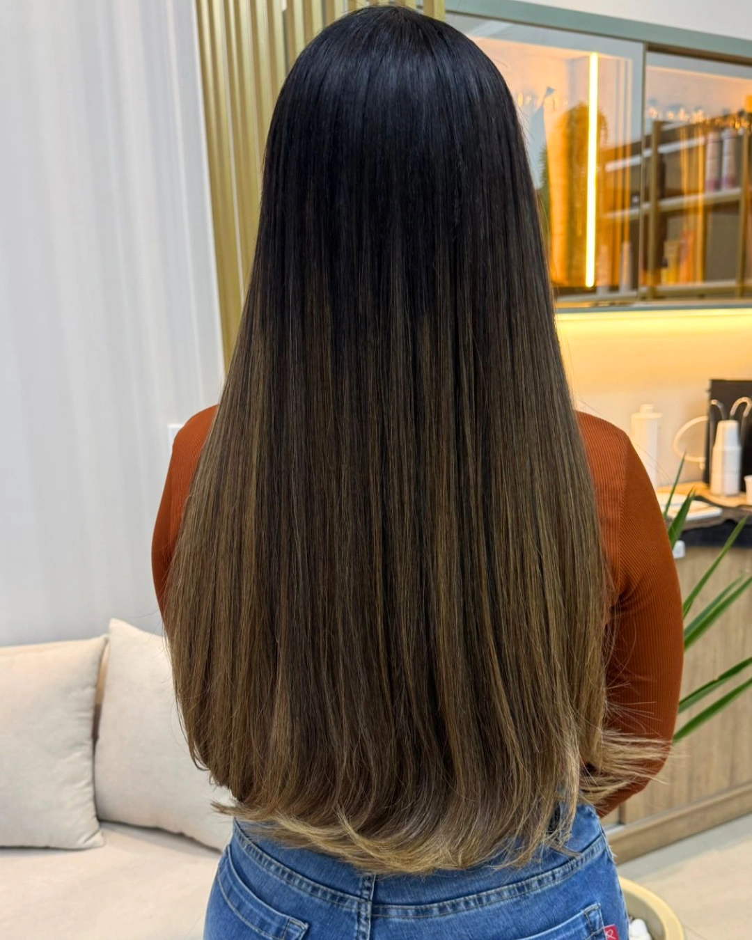 Depois mega hair cliente 2