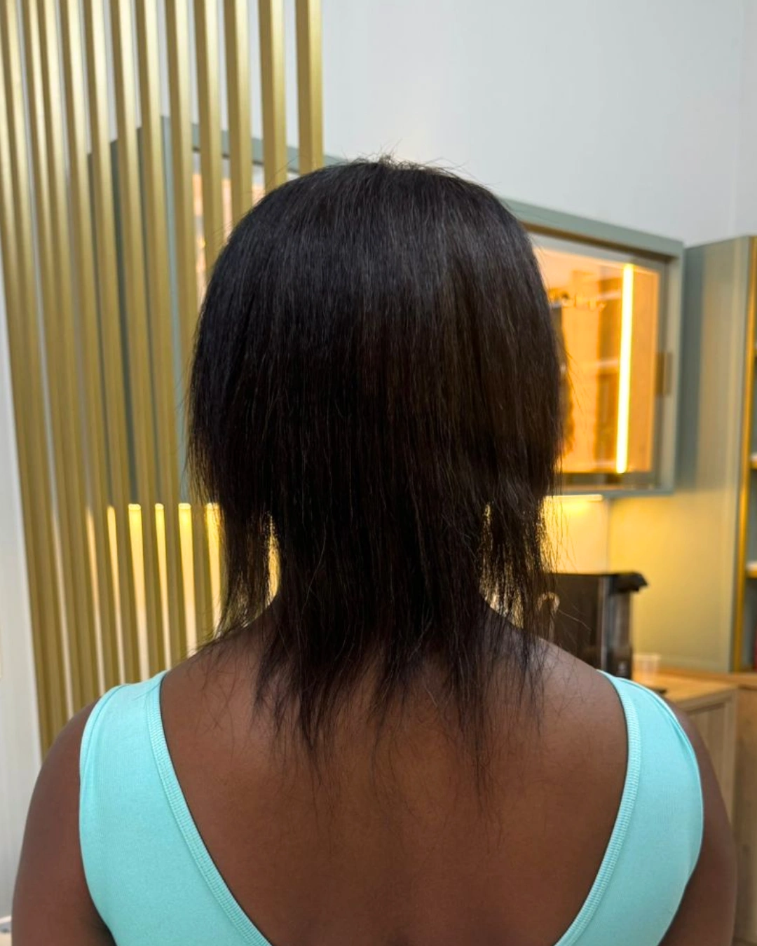 Antes mega hair cliente 6