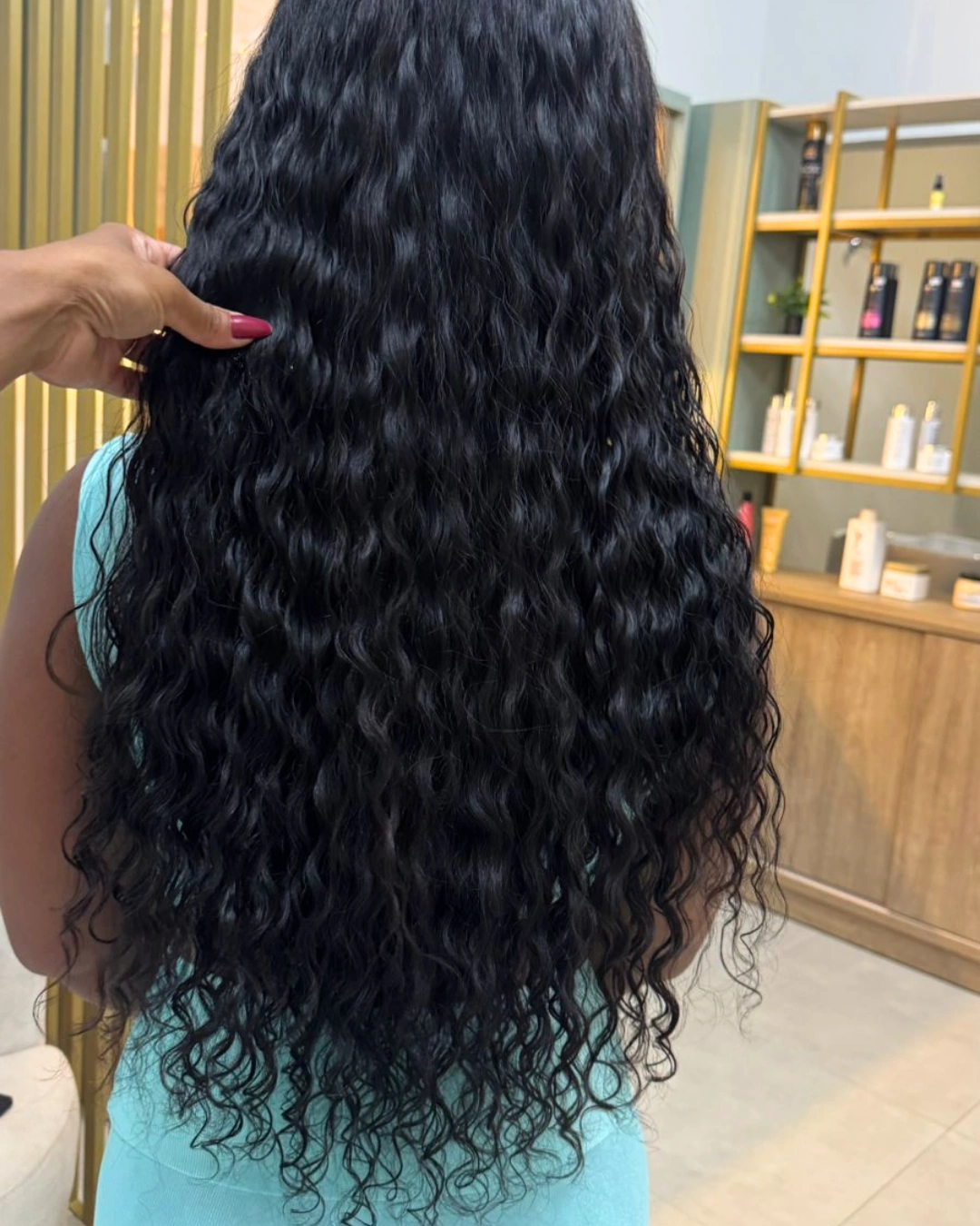 Depois mega hair cliente 6