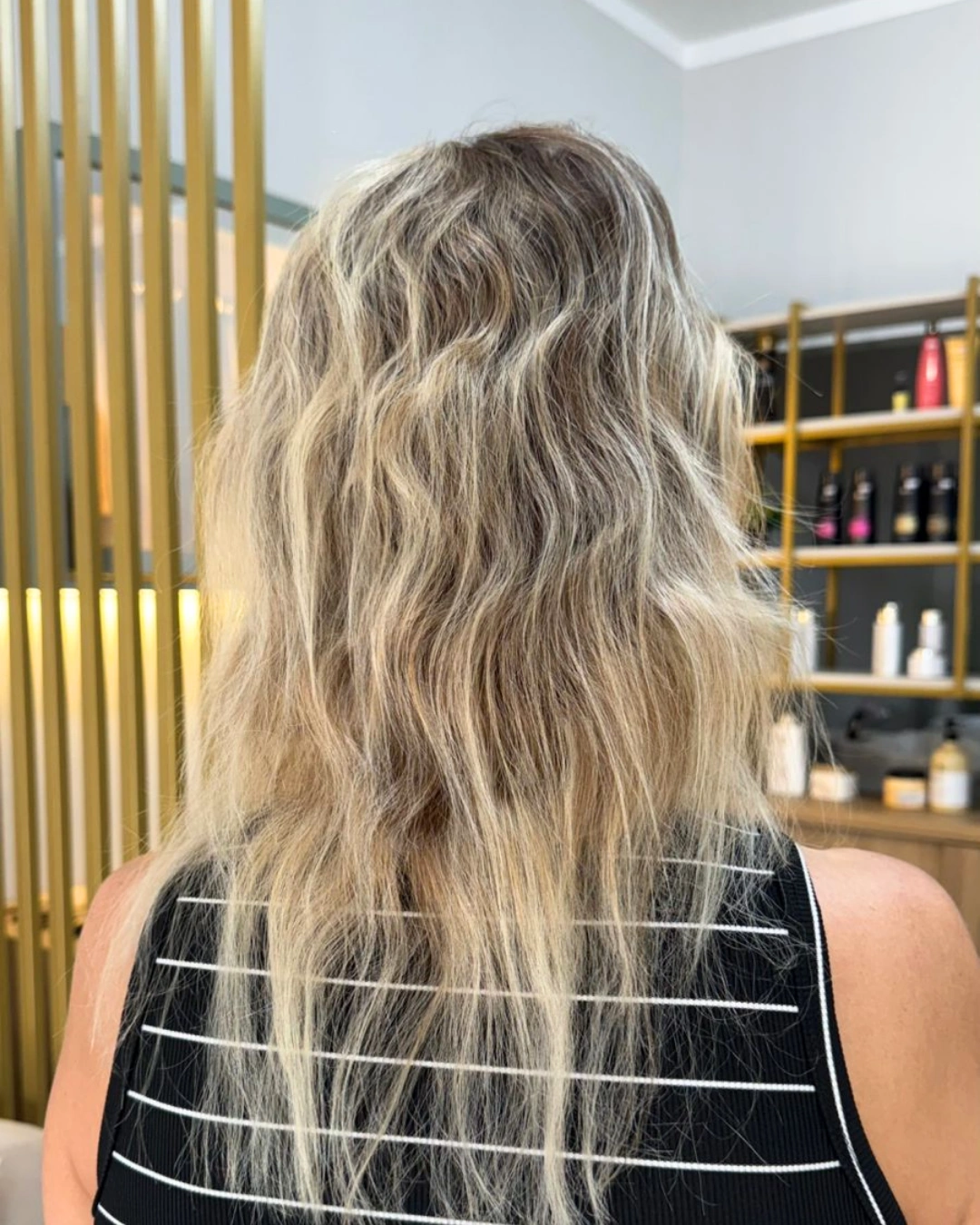 Antes mega hair cliente 7