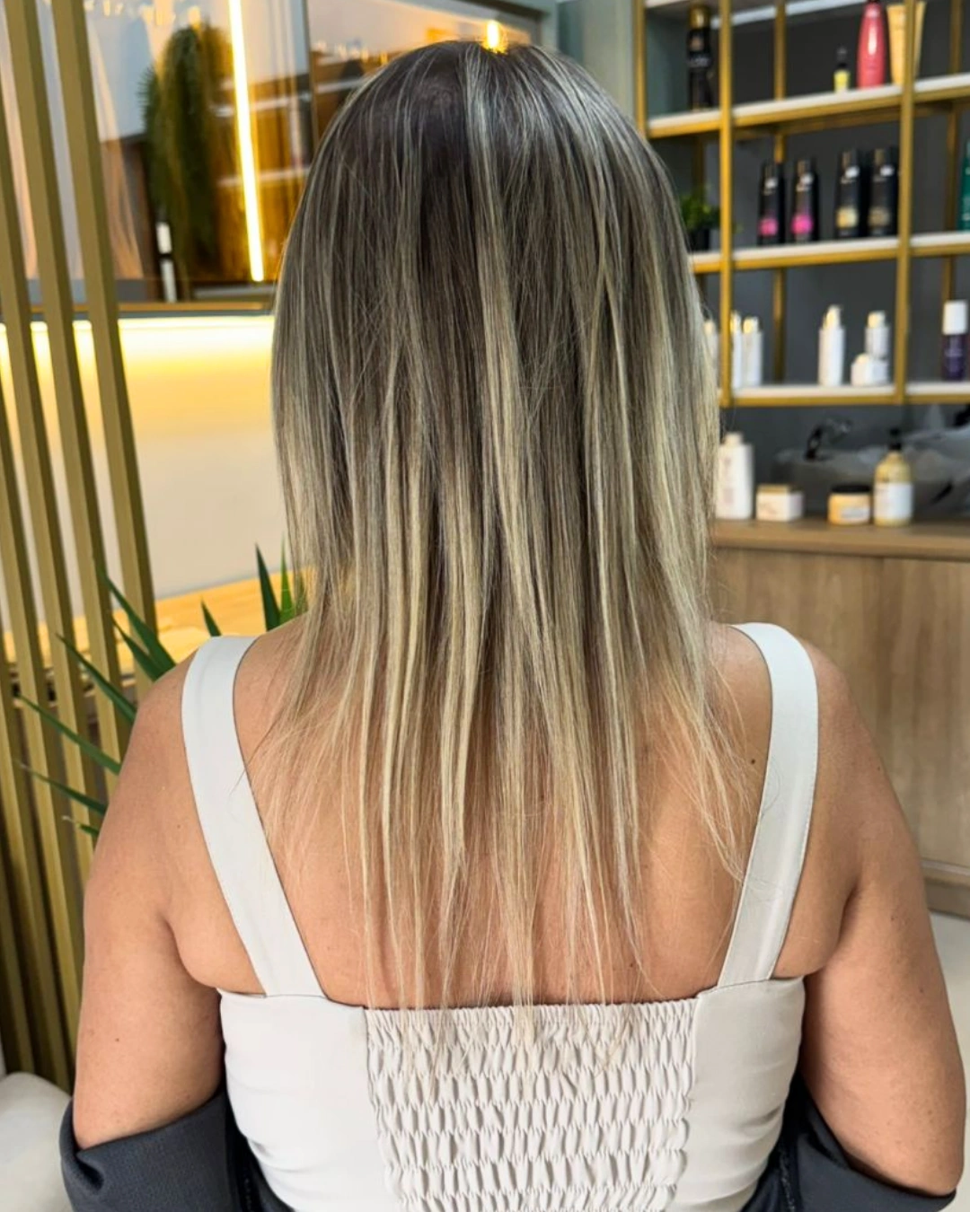 Antes mega hair cliente 8