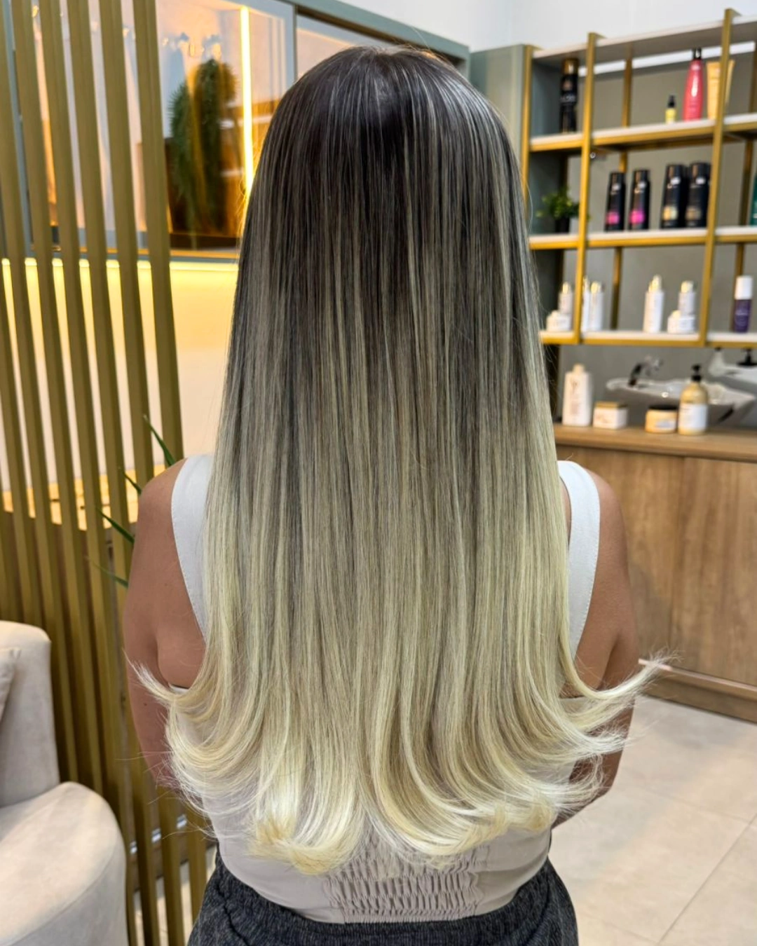 Depois mega hair cliente 8